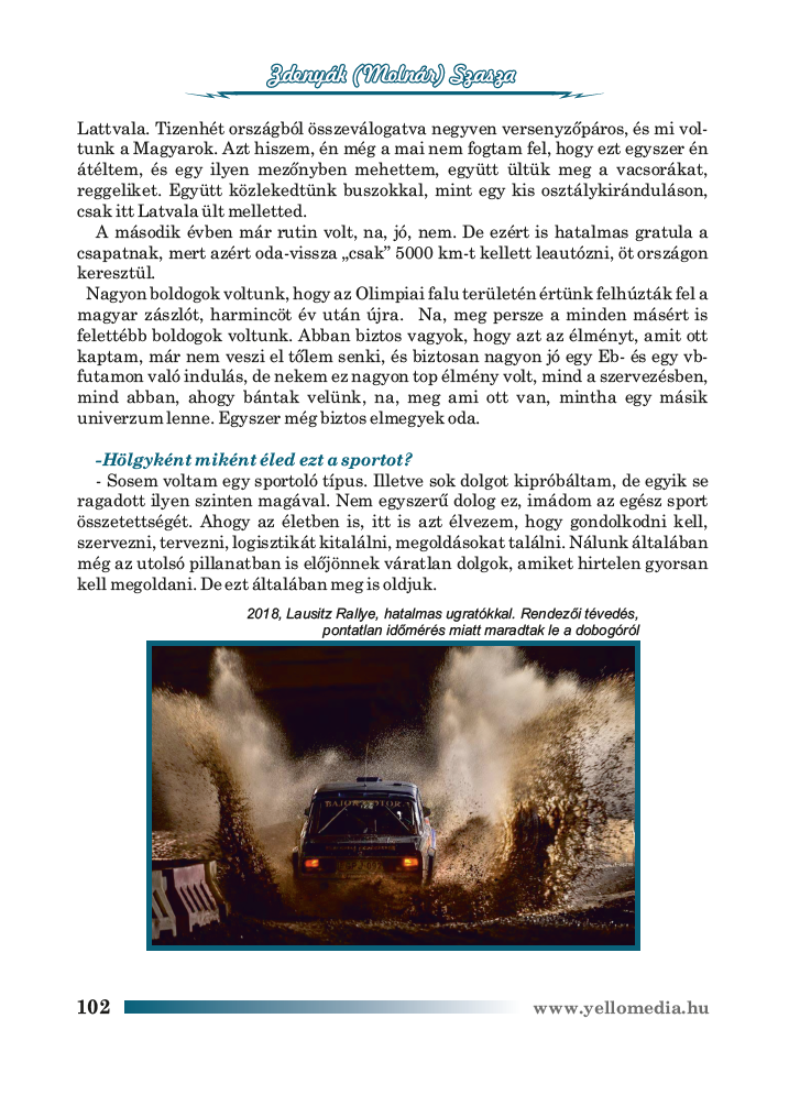 Könyvrészlet a Sebesség Hercegnői kötetekből