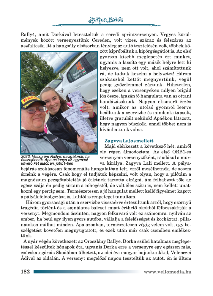 Könyvrészlet a Sebesség Hercegnői kötetekből